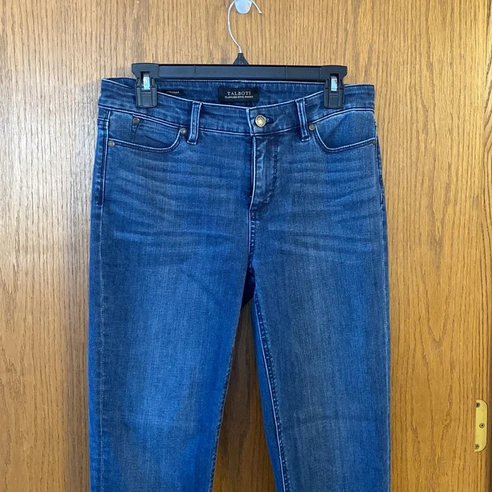 Talbots Flawless Five-Pocket Straight Jeans - Picture 8 of 11